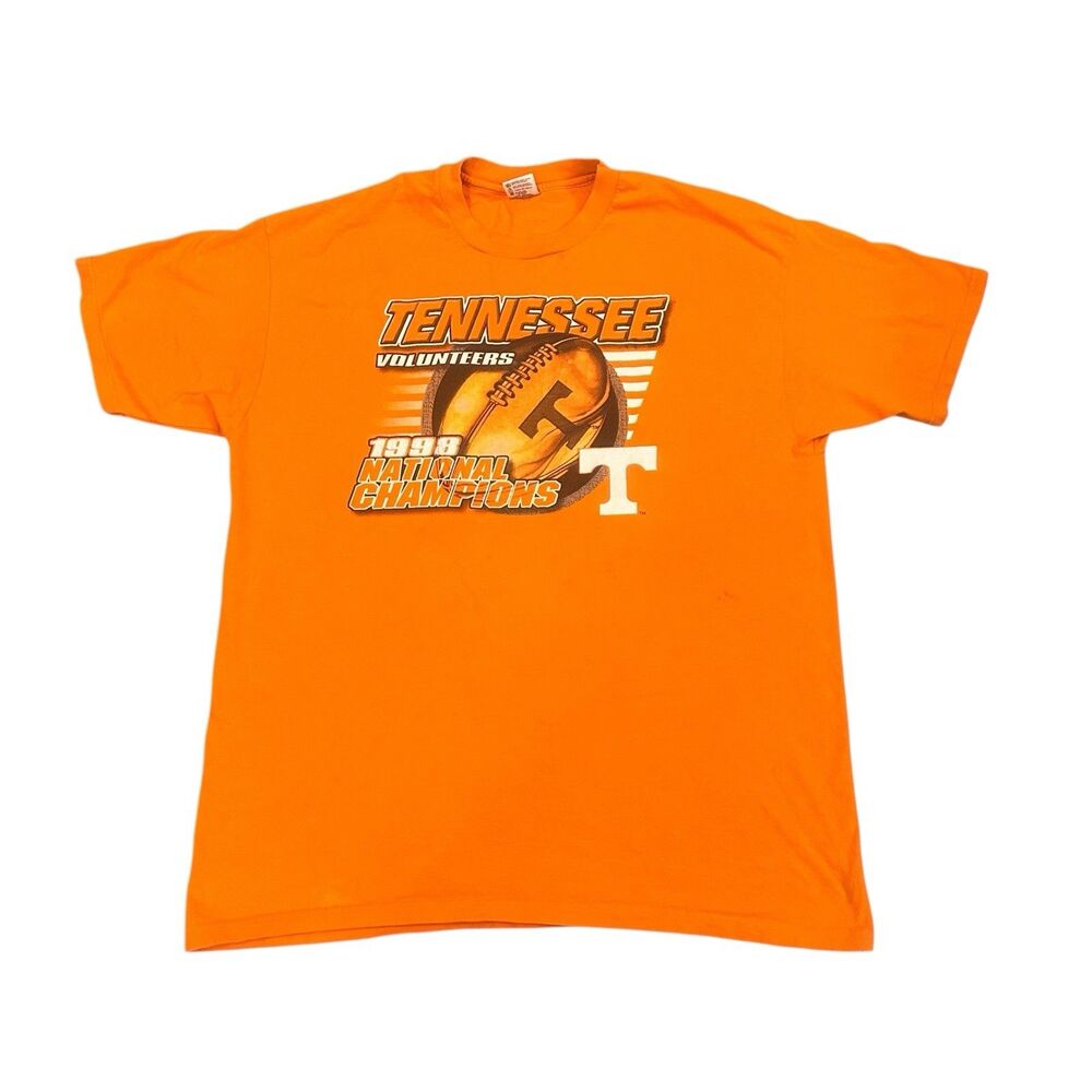 VTG Tennessee Volunteers T Shirt XXL Orange 1998 National Champions Football